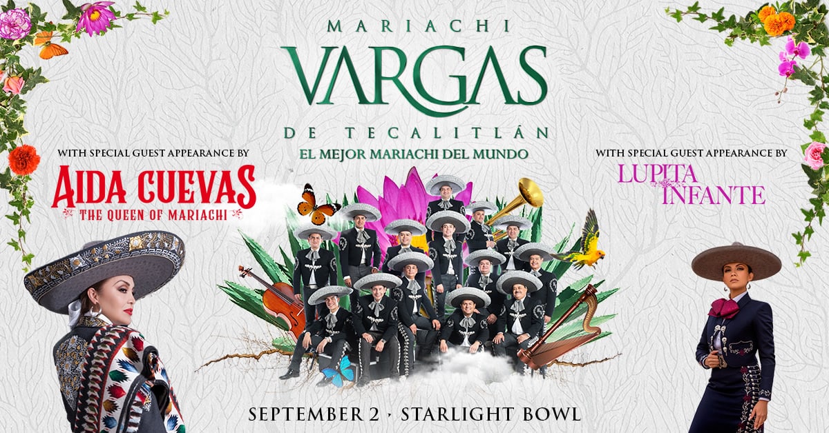 Mariachi Vargas, Aida Cuevas, Lupita Infante - Burbank Starlight Bowl